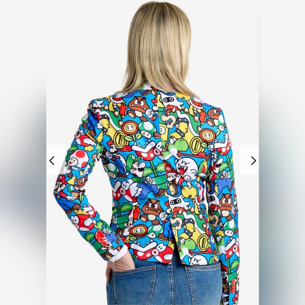 Super Mario Women's Blazer Size 12 Slim Fit